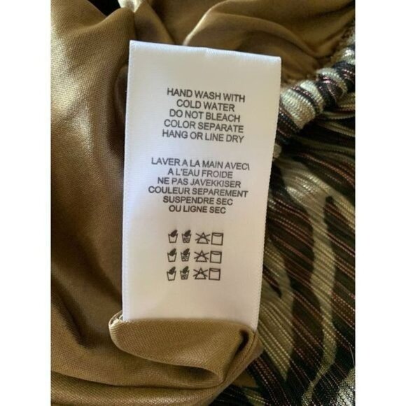 ANTHROPOLOGIE Eri + Ali Kasi Shimmer Top Zebra Print Sz XS NWT Ret $68 - Picture 14 of 15